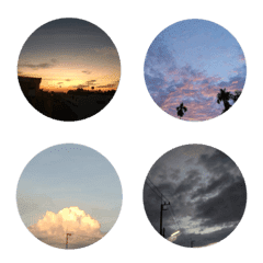 [LINE絵文字] Wide range of spherical sky sensationsの画像