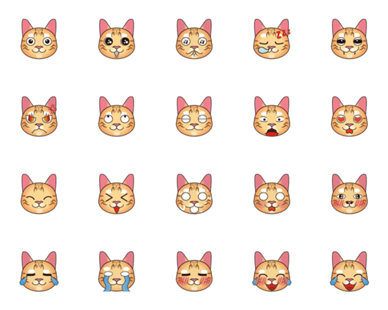 [LINE絵文字]Playful cat Tobyの画像一覧