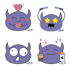 [LINE絵文字] Purple Demonの画像