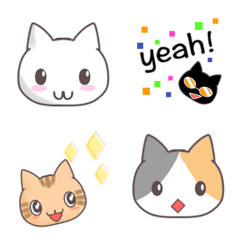 [LINE絵文字] いろいろな猫の絵文字の画像