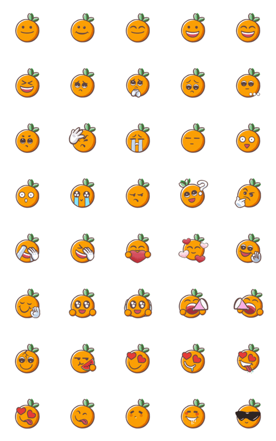 [LINE絵文字]orange peelの画像一覧