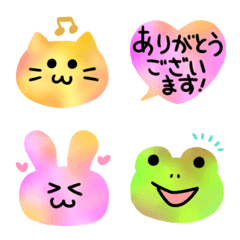 [LINE絵文字] ♥️動物＆敬語や丁寧語ふきだし♥️の画像