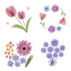 [LINE絵文字] ✳︎Fleur et Fleur✳︎お花の絵文字Ⅱの画像