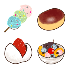 [LINE絵文字] 和菓子の絵文字2 和sweetsの画像