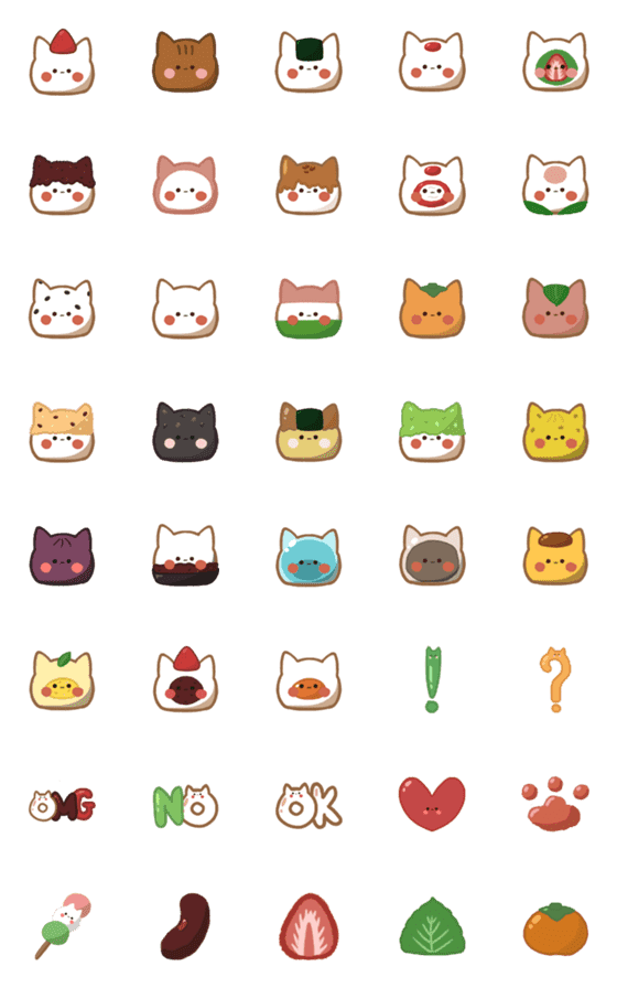 [LINE絵文字]CatFukuの画像一覧