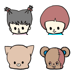 [LINE絵文字] Pop faceの画像