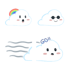 [LINE絵文字] Cloud Cloud Cloudの画像