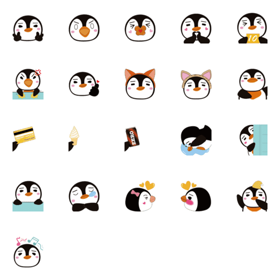 [LINE絵文字]Penguin daily life 2の画像一覧