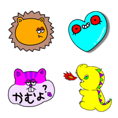 [LINE絵文字] It is a showy Emoji.の画像