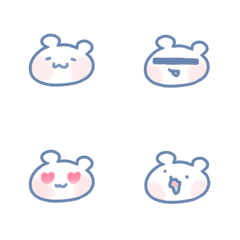 [LINE絵文字] Daily life of cute bear 1.の画像