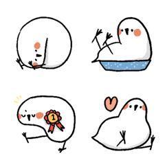 [LINE絵文字] Emotional white little birdの画像