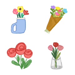 [LINE絵文字] flower garden emoji :-)の画像