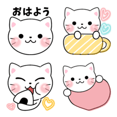 [LINE絵文字] ねこ♡スタンプ絵文字の画像