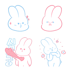 [LINE絵文字] New Bunny Loveの画像