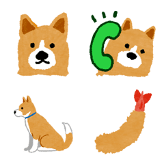 [LINE絵文字] 犬のカールの画像