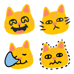 [LINE絵文字] Orange cat revised editionの画像