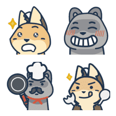 [LINE絵文字] A.Chan Fox ＆ Lime Animated Emojiの画像