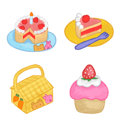 [LINE絵文字] birthday cake  emojiの画像