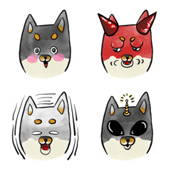 [LINE絵文字] Happy Little Hachi-just emojiの画像