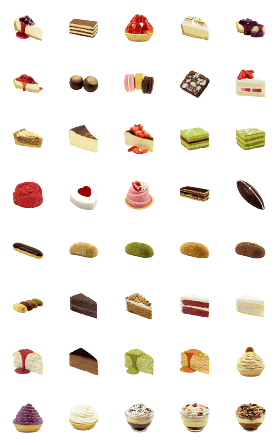 [LINE絵文字]cake factoryの画像一覧