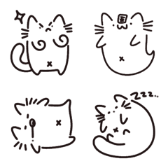 [LINE絵文字] fat cat 01の画像