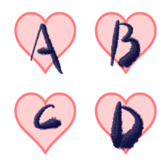 [LINE絵文字] Love ABC Revised Versionの画像