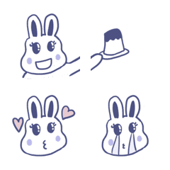 [LINE絵文字] happy bunny lifeの画像