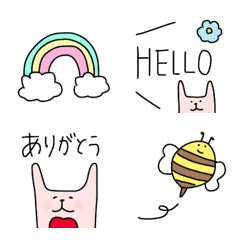 [LINE絵文字] ♡毎日ゆるっとうさぎさん♡の画像