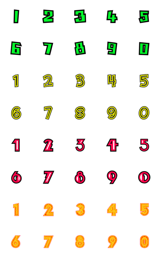 [LINE絵文字]Number emoji 50の画像一覧