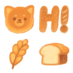 [LINE絵文字] mini bread by myyの画像