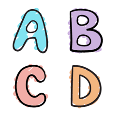 [LINE絵文字] Colorful Letters animated emojiの画像