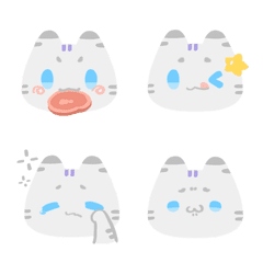 [LINE絵文字] Tora Emoji (White tiger ver.)の画像