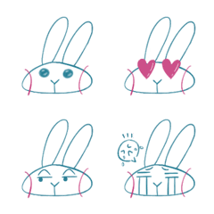 [LINE絵文字] Little Rabbit Rabbitの画像