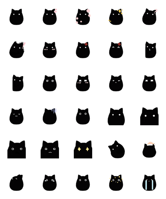 [LINE絵文字]black.catの画像一覧