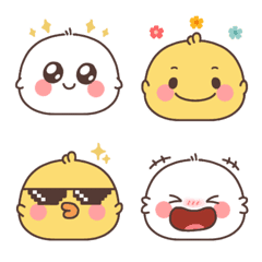 [LINE絵文字] little chick and friends emojiの画像