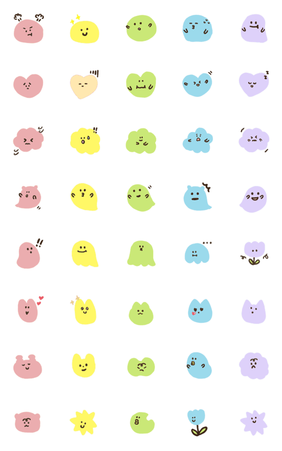 [LINE絵文字]Cute Emoji can use3の画像一覧