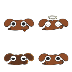 [LINE絵文字] Mhatank The Dachshund Emojiの画像