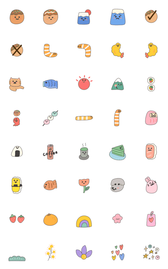 [LINE絵文字]Kawaii Symbols of Japanese Culture 2の画像一覧