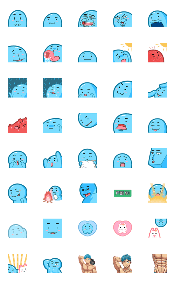 [LINE絵文字]OH FU JOHN's Daily Life 3 Emojiの画像一覧