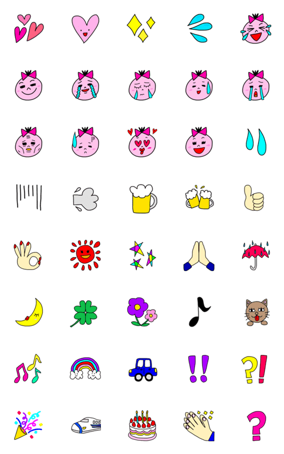 [LINE絵文字]使うスタンプの画像一覧