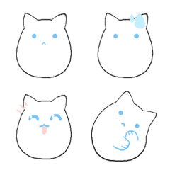 [LINE絵文字] white.catの画像