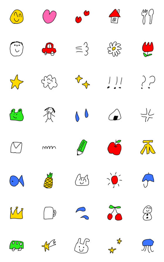 [LINE絵文字]園児絵文字の画像一覧