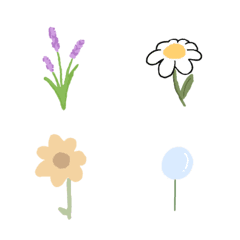 [LINE絵文字] Cute Cute Flowersの画像