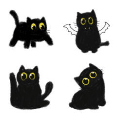 [LINE絵文字] Cara is black catの画像