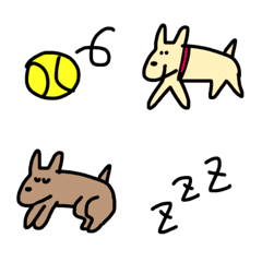 [LINE絵文字] 愛犬用の絵文字の画像