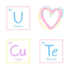 [LINE絵文字] Periodic table cutecute！の画像