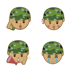 [LINE絵文字] Another soldier's daily lifeの画像