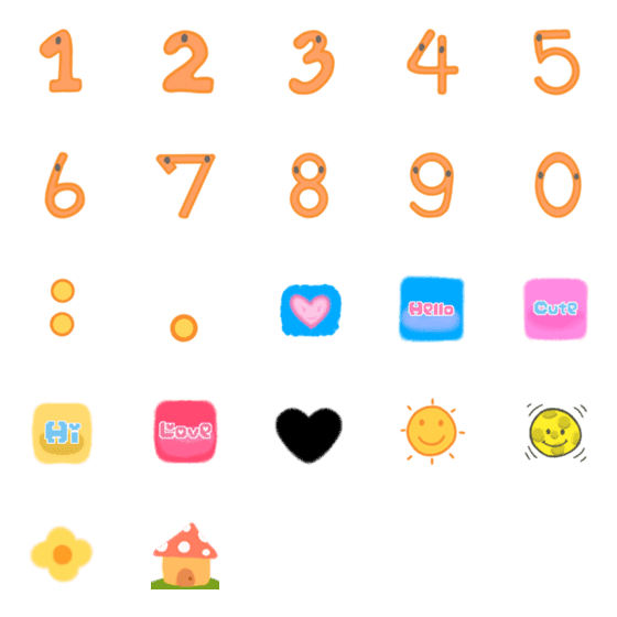 [LINE絵文字]Emoji cute.の画像一覧