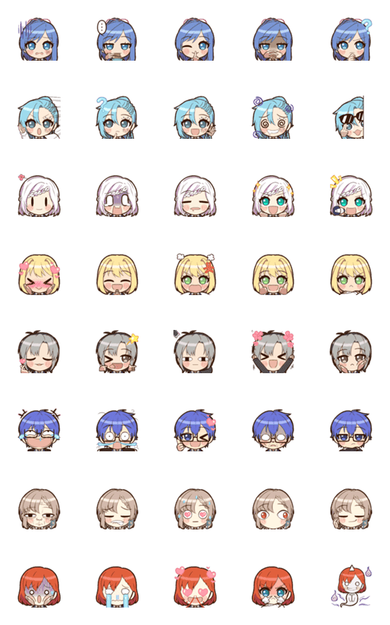 [LINE絵文字]Oracion Sky's Emoji (part 5)の画像一覧