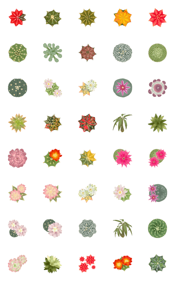 [LINE絵文字]Cactus emoji^^の画像一覧